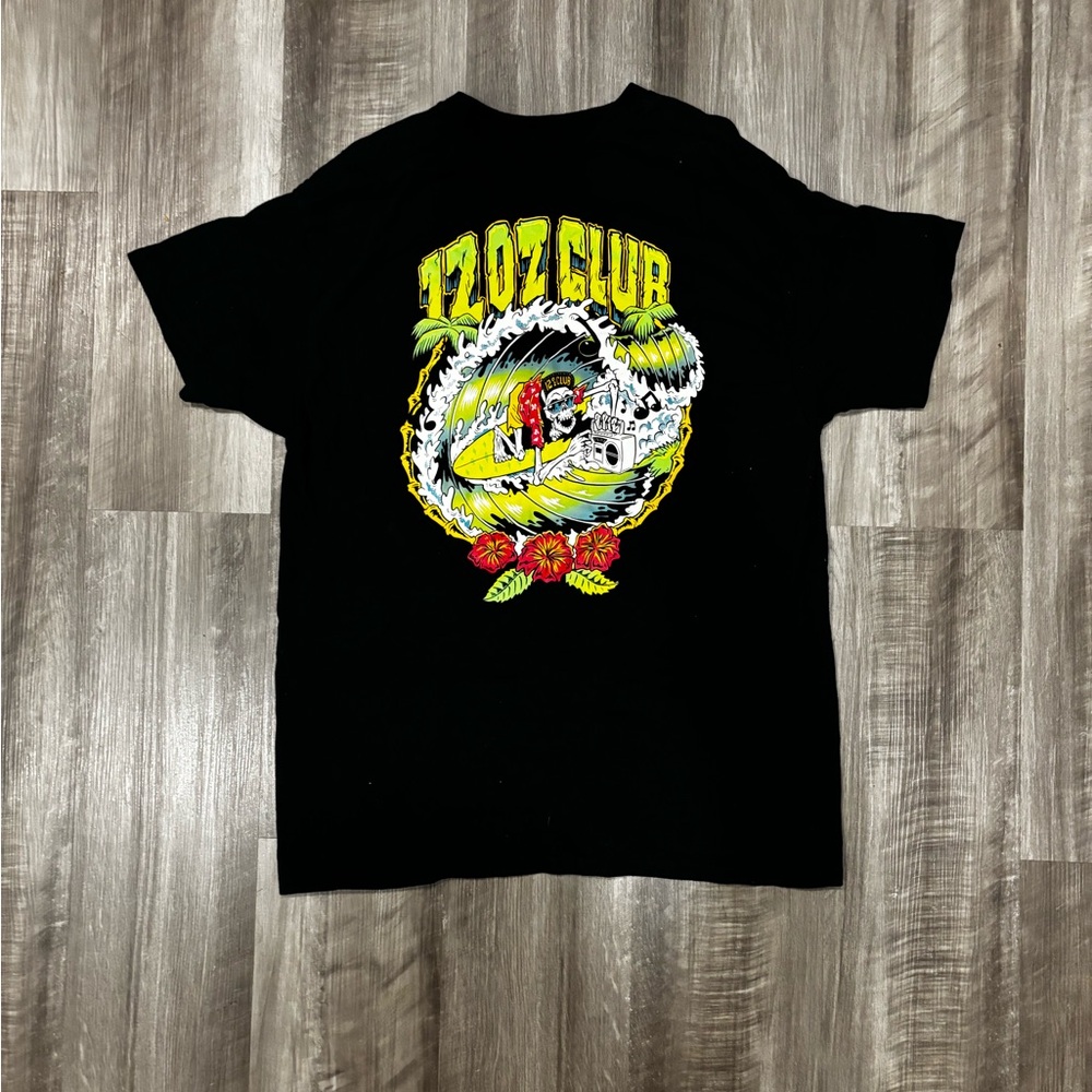 Black Graphic Tee - 12oz Club